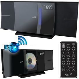 ILIVE Bluetooth FM Radio CD Player Stereo Shelf System w/USB Charge/Aux